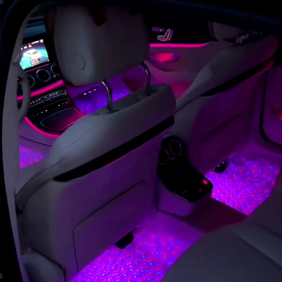 GALAXY CAR - Lampe LED RGB Sans-Fil pour Voiture à Rechargement